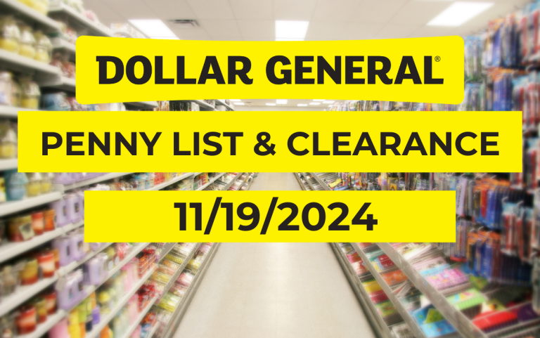 Dollar General Penny List & Clearance | November 19, 2024